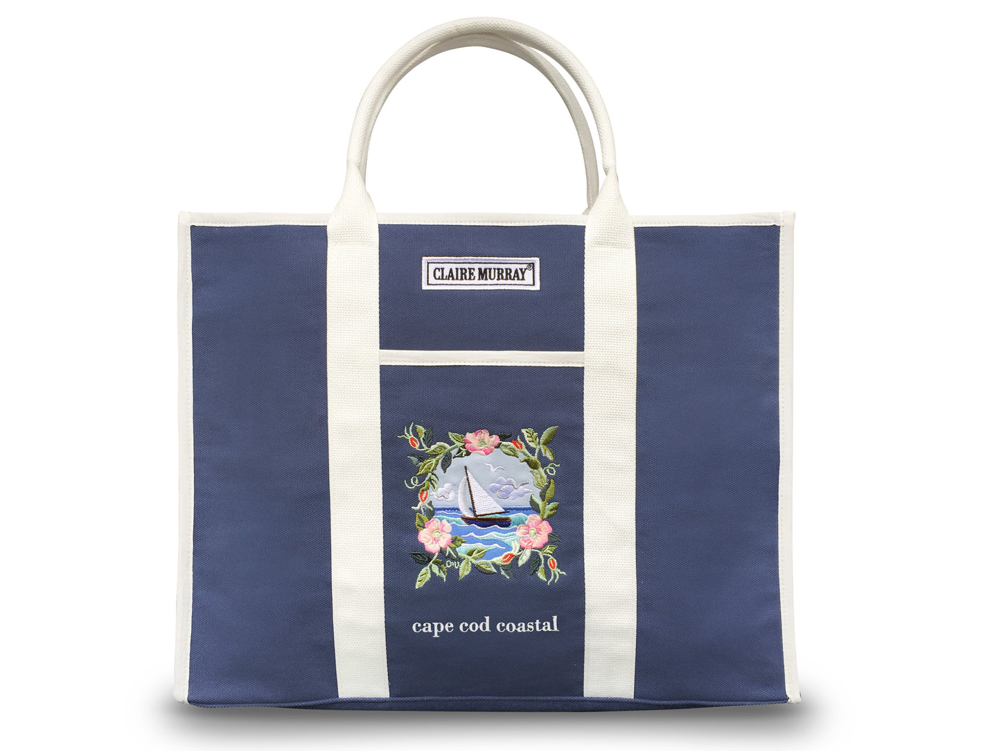 Cape Cod Coastal Large Canvas Boat Bag