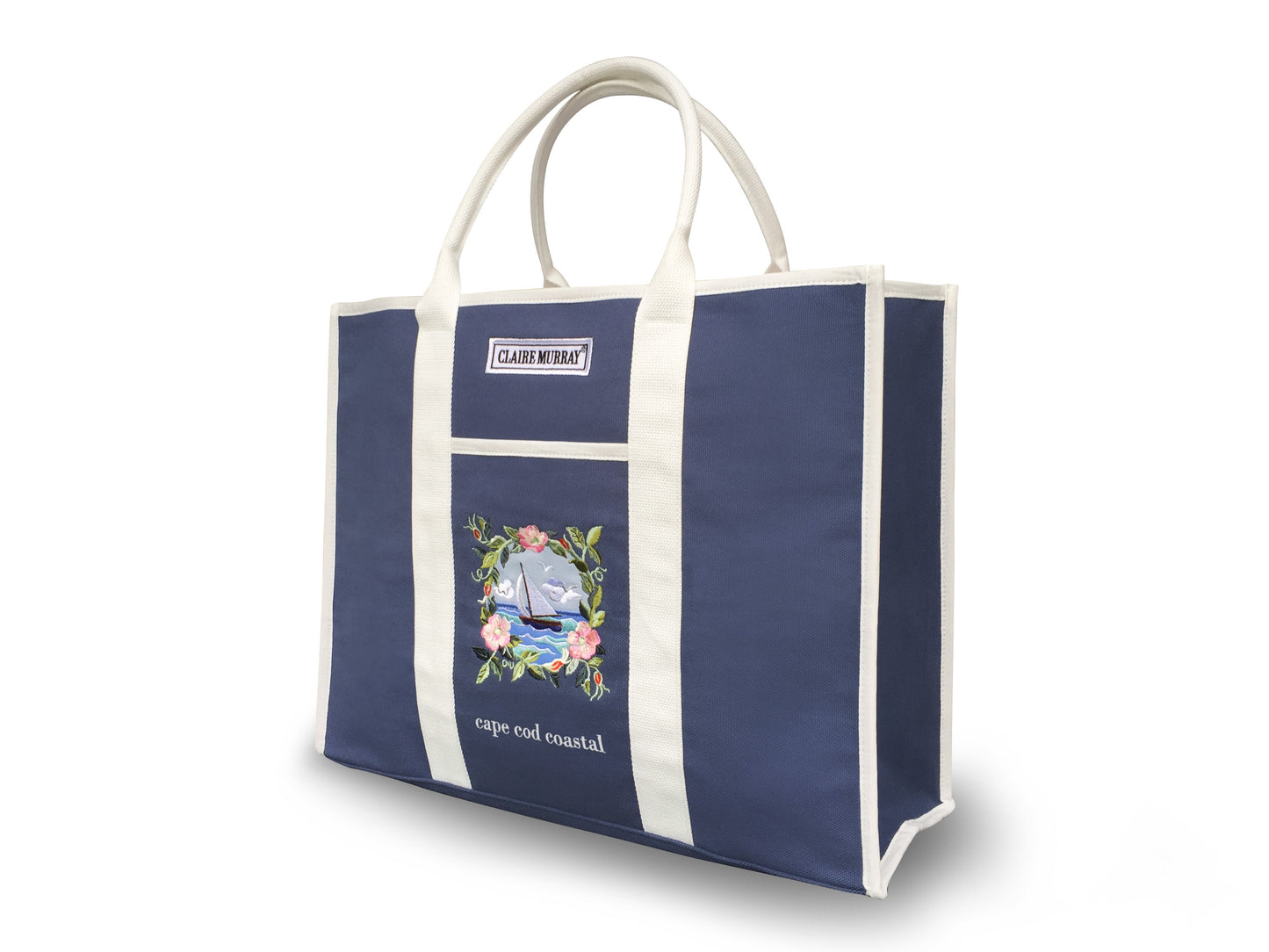 Cape Cod Coastal Large Canvas Boat Bag