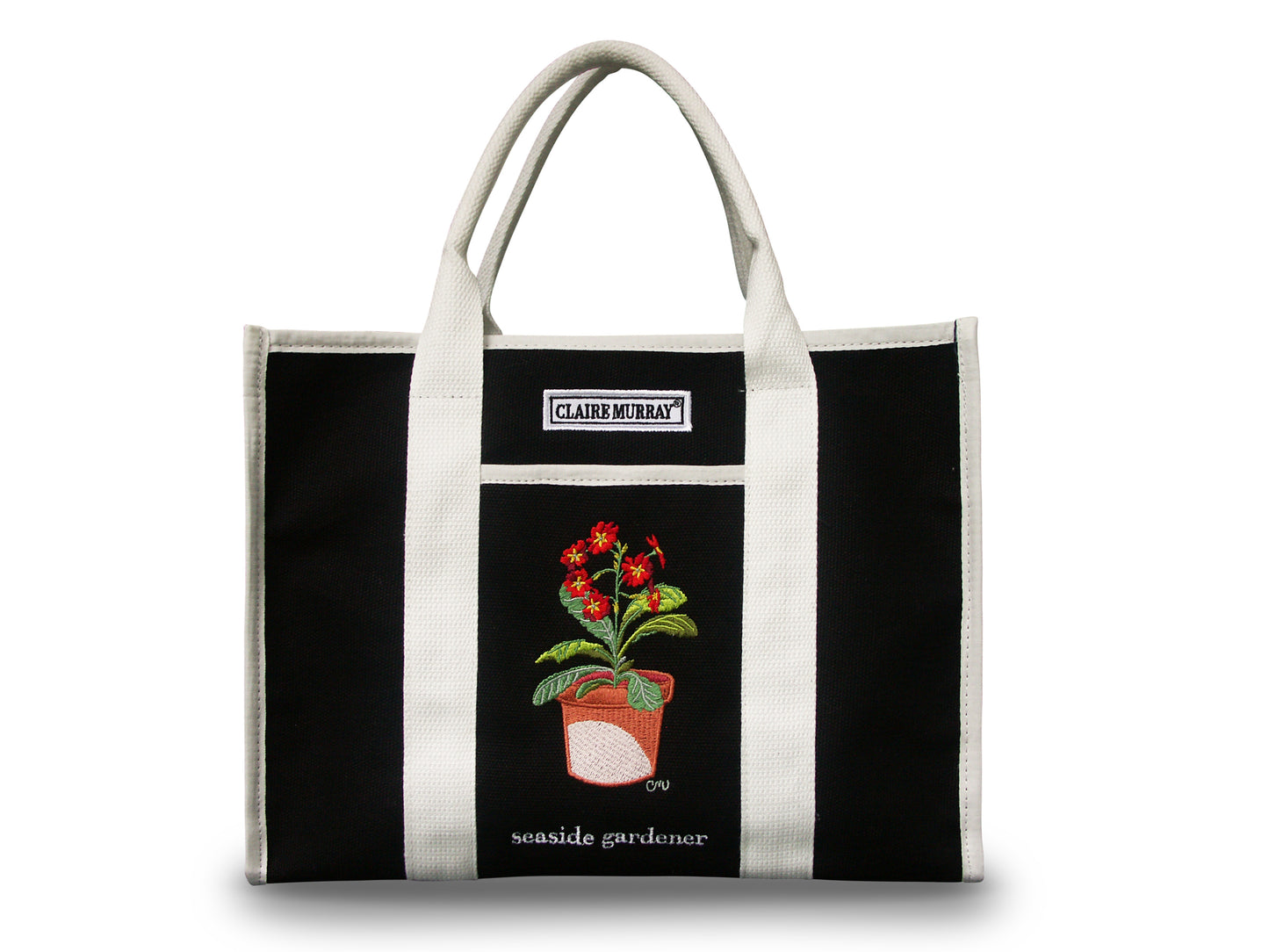 Seaside Garden Small Canvas Boat Bag
