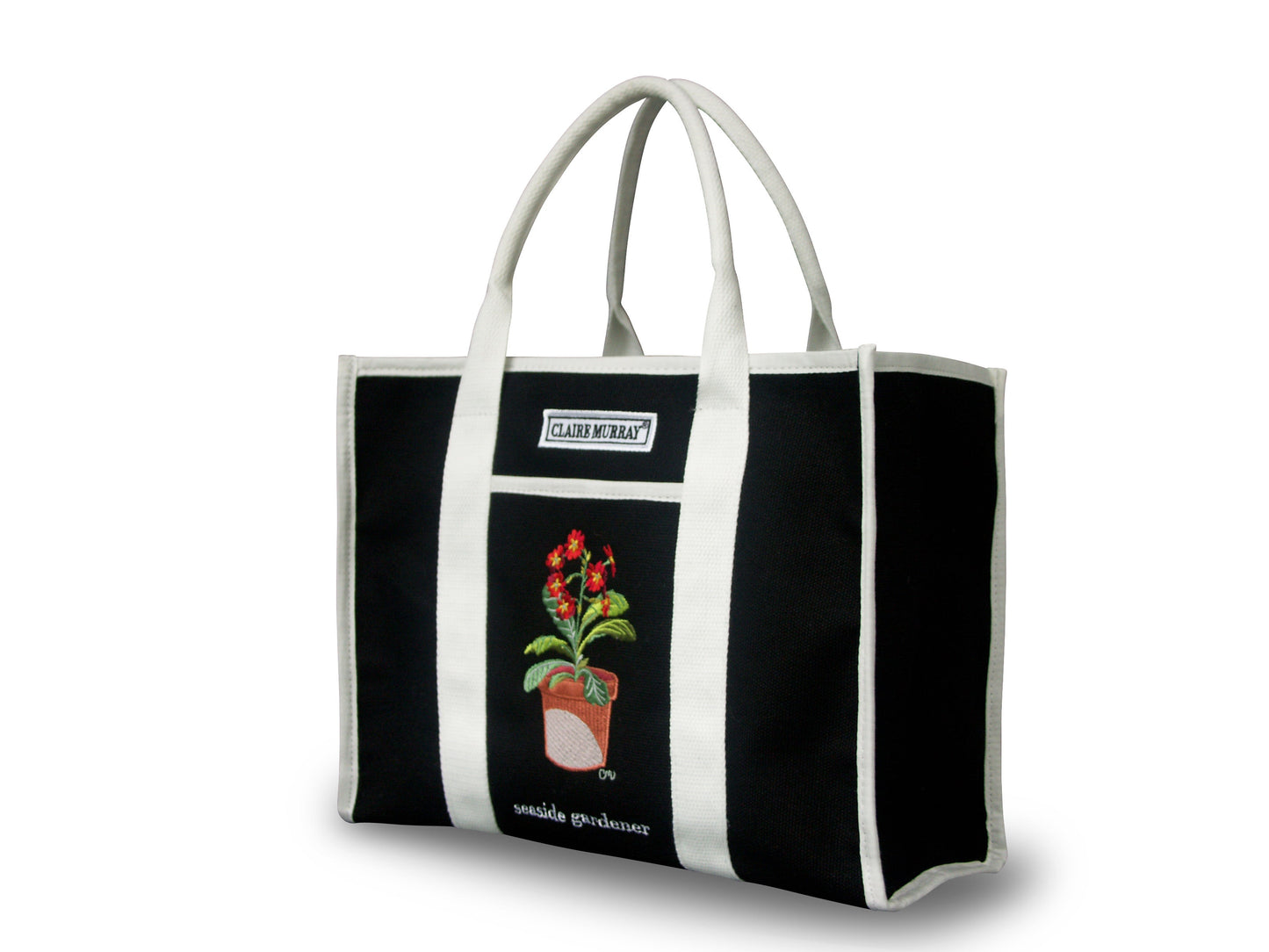 Seaside Garden Small Canvas Boat Bag