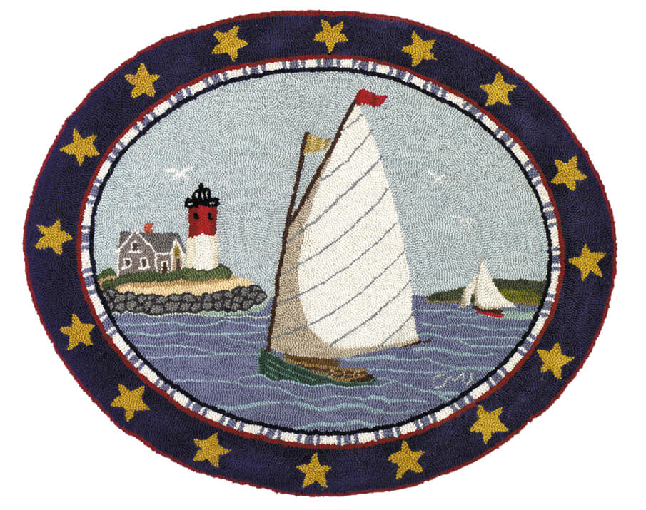 Cape Cod Cat Boats Oval