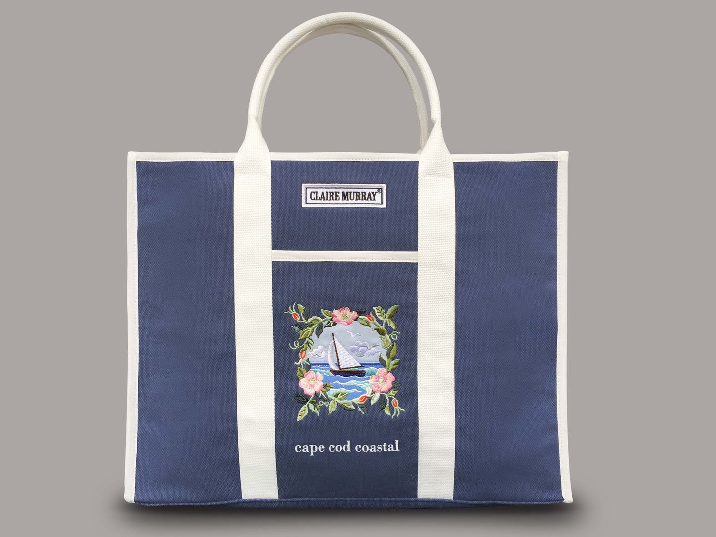Cape Cod Coastal Large Canvas Boat Bag