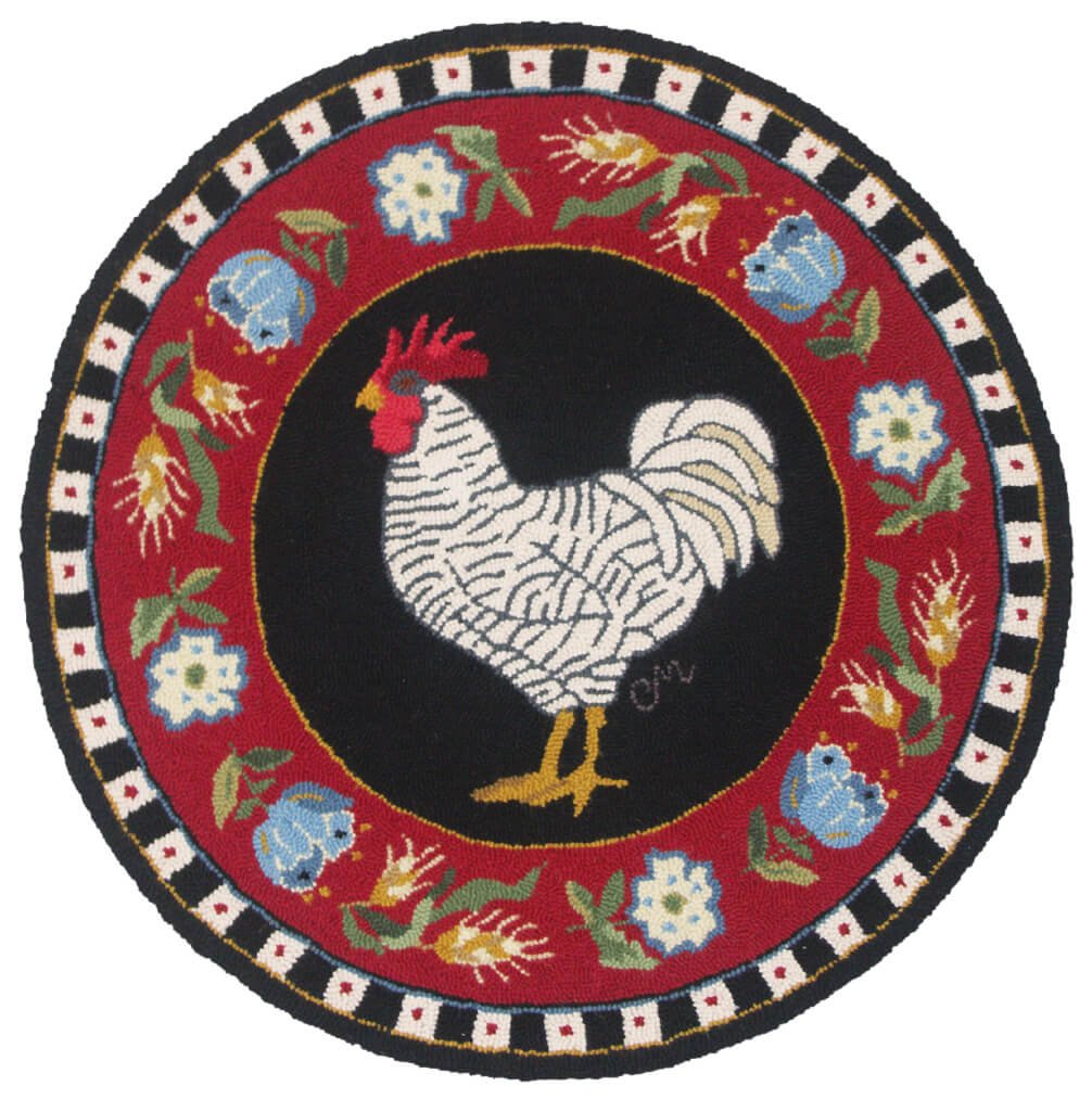 Chanticleer Rooster Round Small