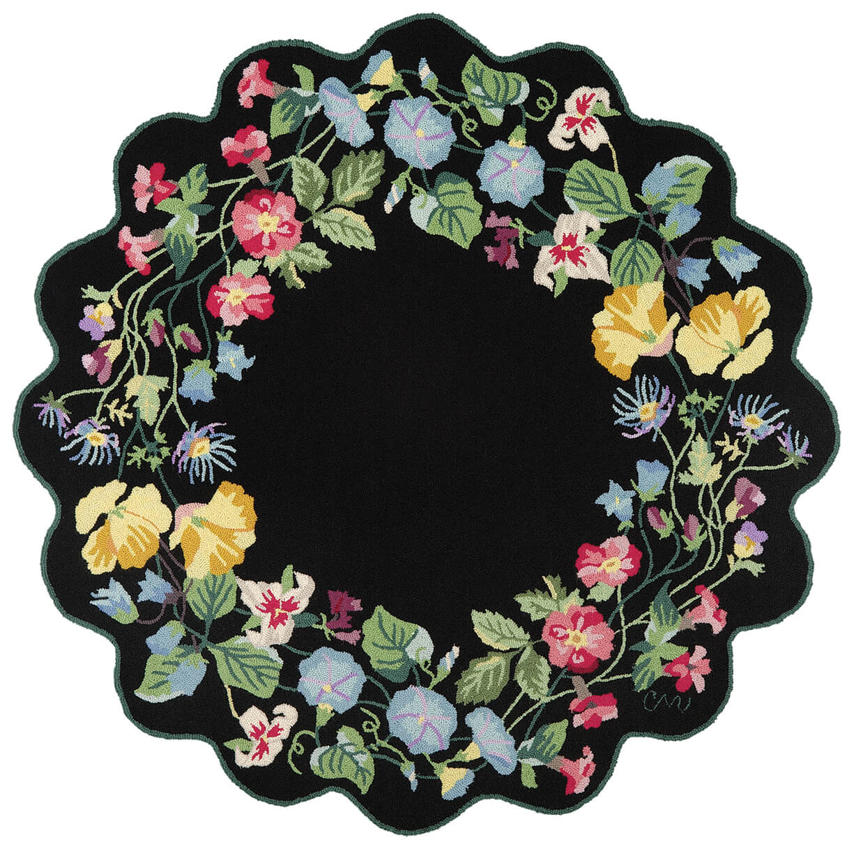 Garden Lattice 5' Round Black
