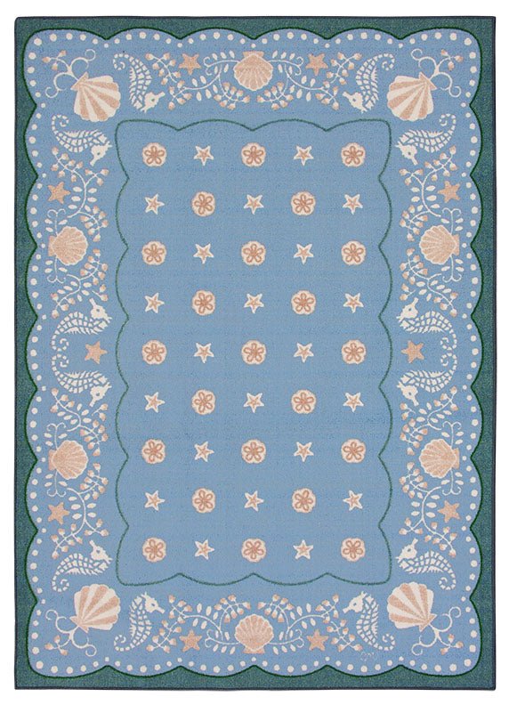 La Mer 5x7 - Blue Washable