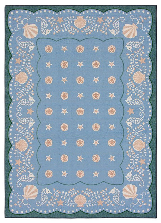 La Mer 5x7 - Blue  Washable
