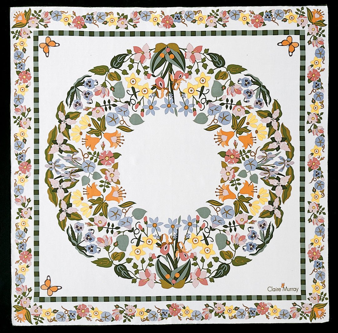 Springtime Fantasy Silk Scarf