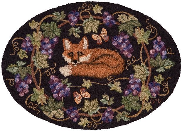 Wine Country Fox Oval Dark