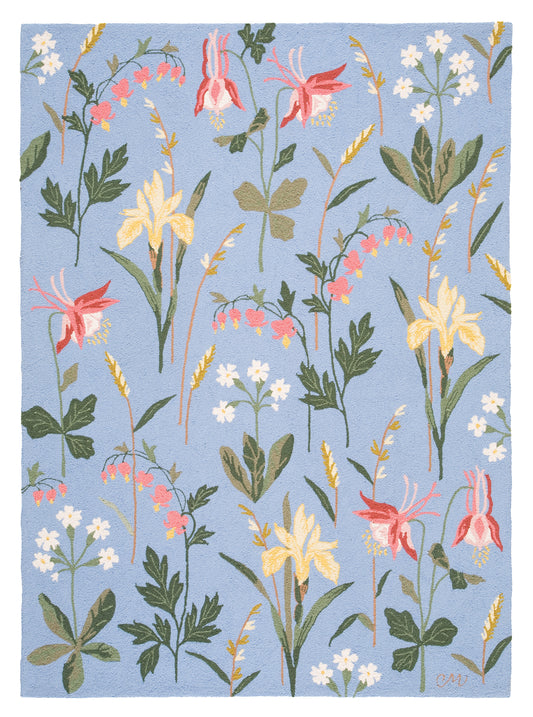 Meadow Floral Blue 5x7