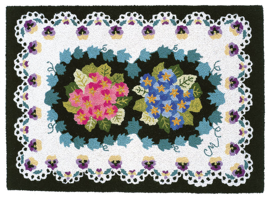 Primrose & Pansy 2'x3'