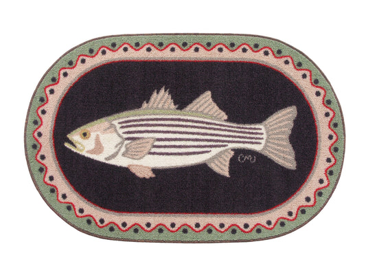 Striped Bass Oval Washable