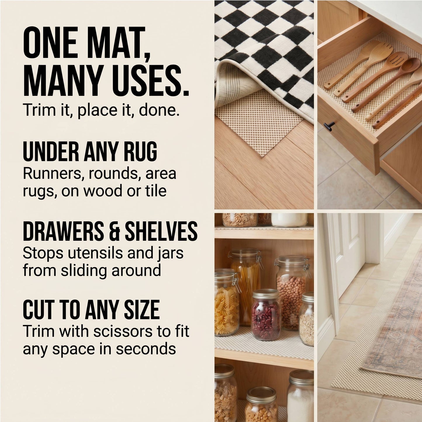 Premium Non-Slip Rug Pad 2x4