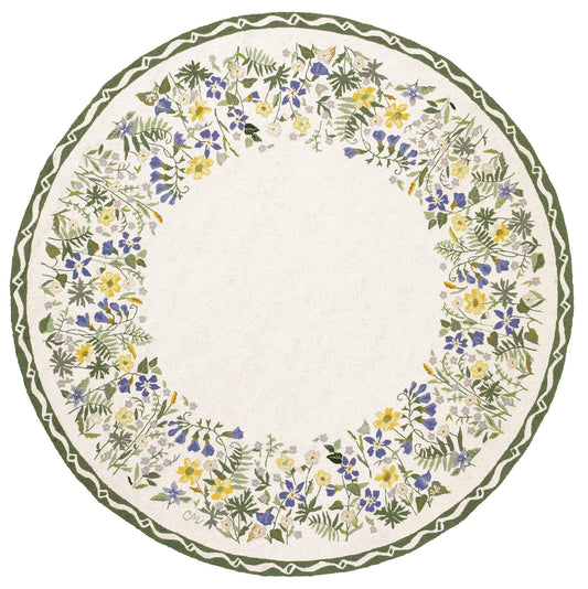 Blue Meadow Large Round