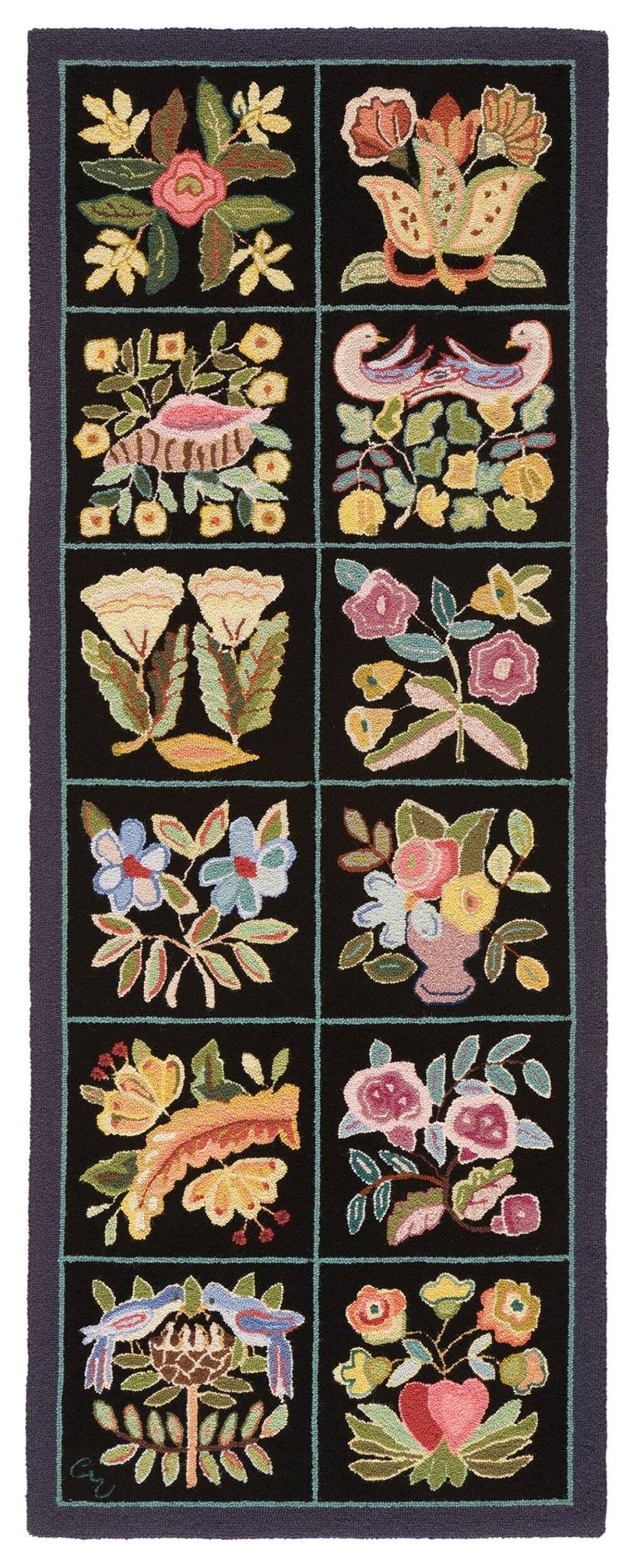 Claires Cottage Black Runner