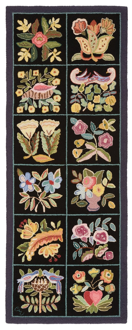 Claires Cottage Black Runner