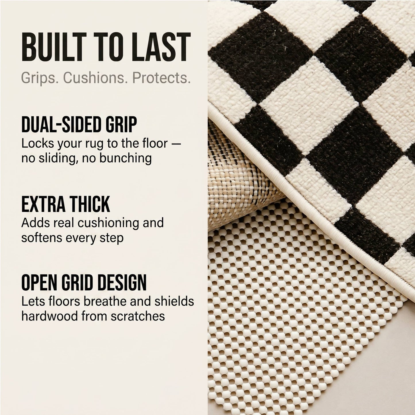 Premium Non-Slip Rug Pad 8x11