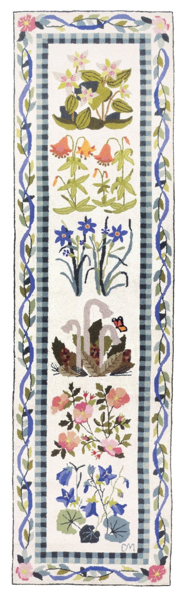 New England Wildflowers 4x5 White