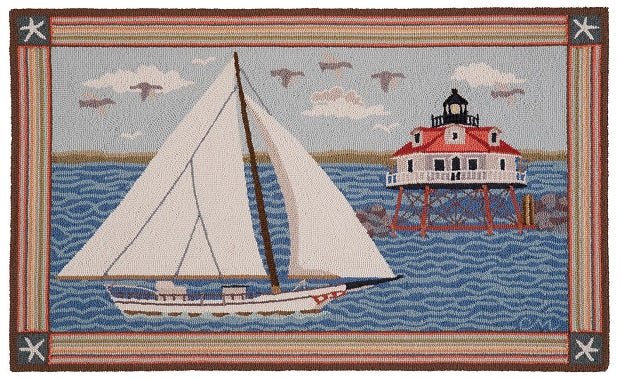 Skipjack Design Chesapeake Bay Skipjack 3x5 - Claire Murray Design