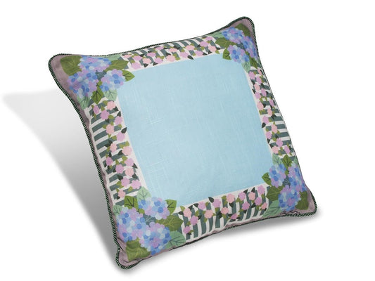 Rose and Hydrangea 16" Pillow PRG16