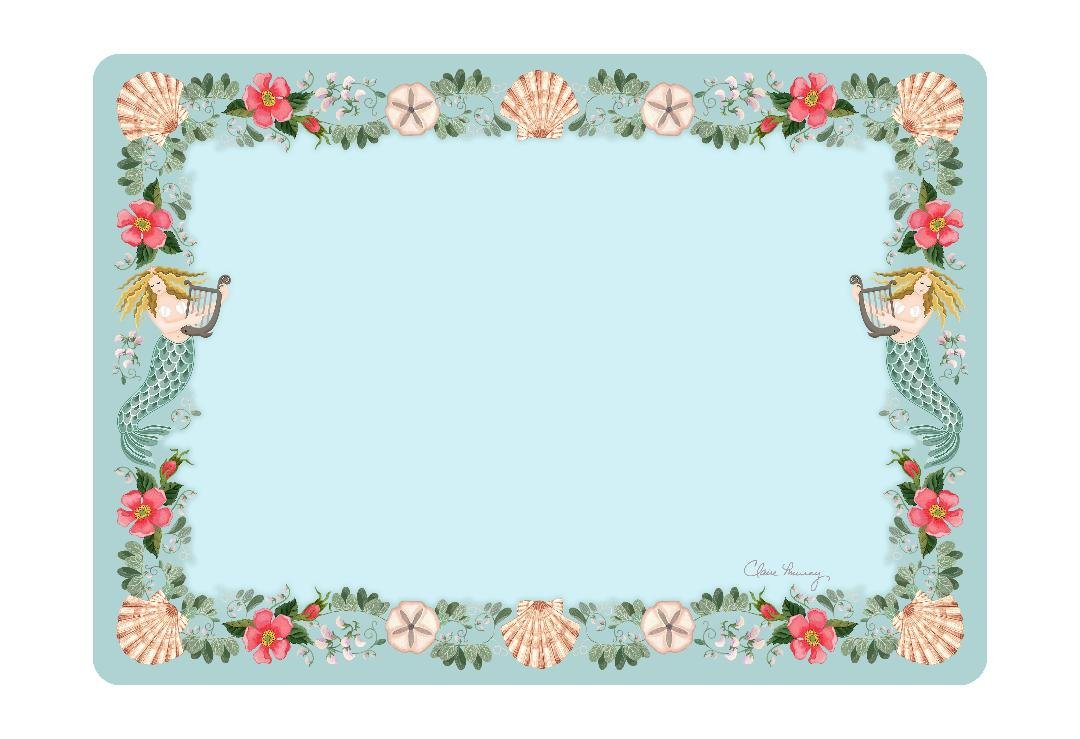 Seashells and Roses Placemats