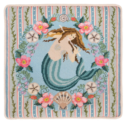 Sirens of the Sea with Roses Needlepoint Kit